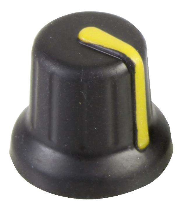 Multicomp Pro (CR-BA-2C6-180D) Knob, D Shaft, 6 mm, Plastic