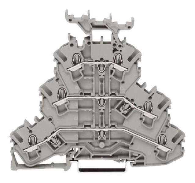 Wago (2002-3231) DIN Rail Mount Terminal Block, 6 Ways, 22 AWG, 12 AWG