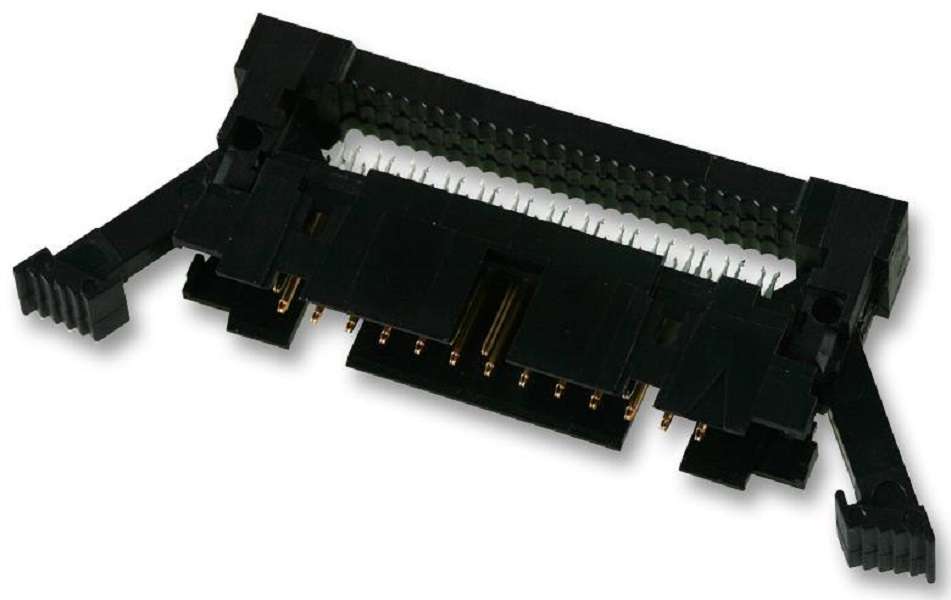 TE Connectivity (1-111504-4) IDC Connector, Latched, IDC Plug, Male, 2.54mm