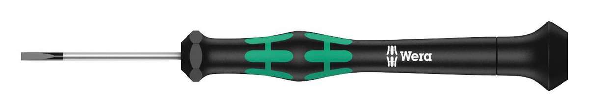 Wera (117991) Screwdriver, Slotted, Precision, 40 mm Blade, 1 mm Tip