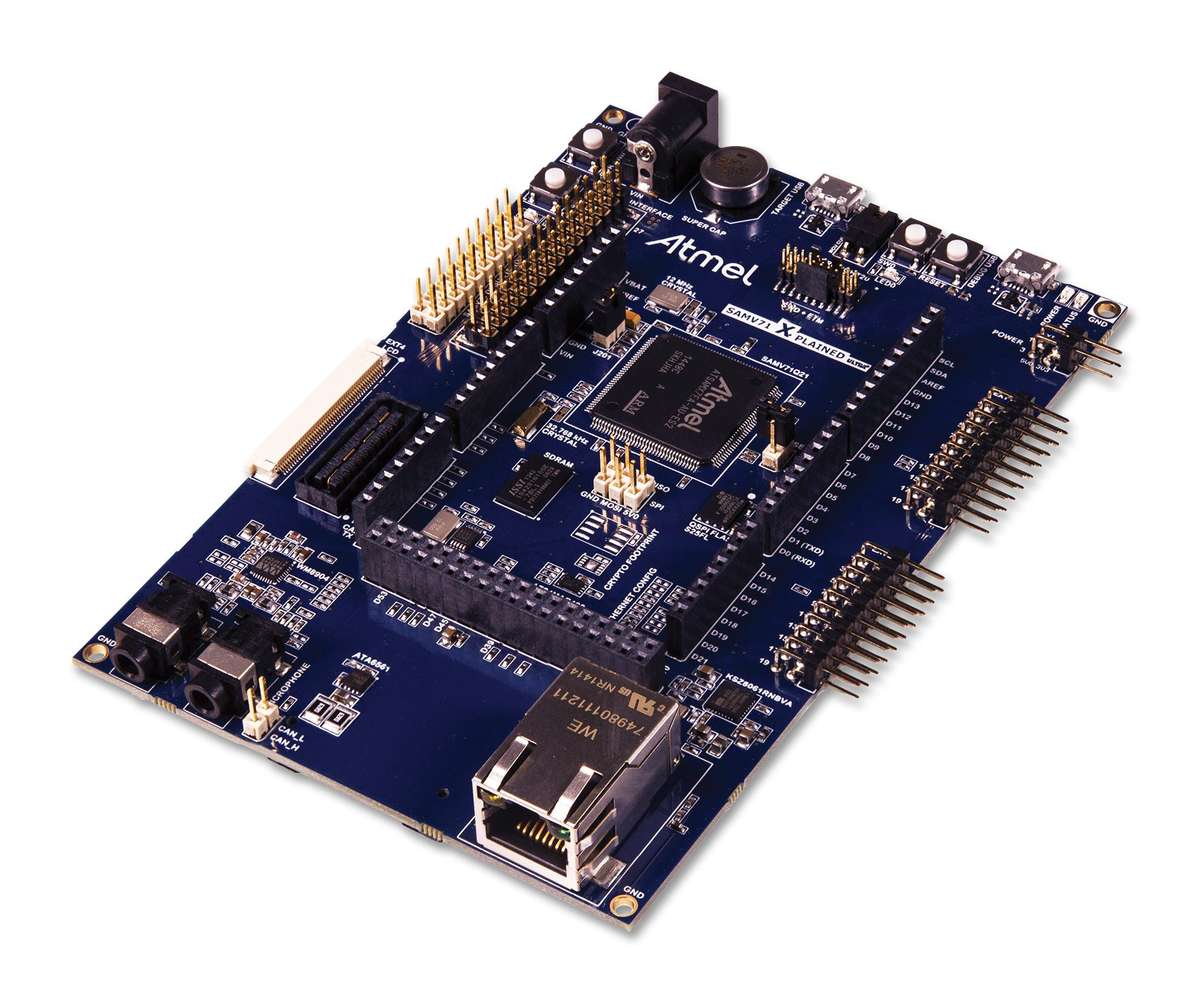 Microchip (ATSAMV71-XULT) Evaluation Board, SAM V71/V70/S70/E70 MCU's