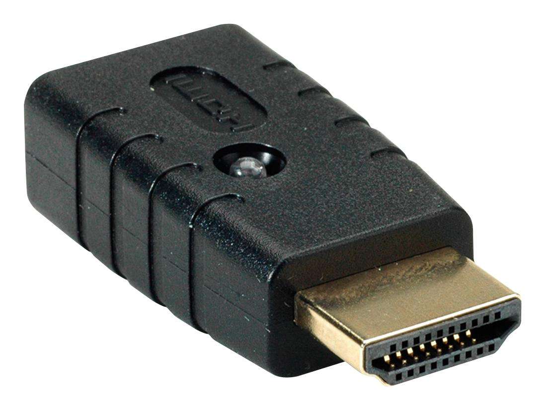 Roline (14.01.3416) HDMI Plug to HDMI Receptacle, Black,
