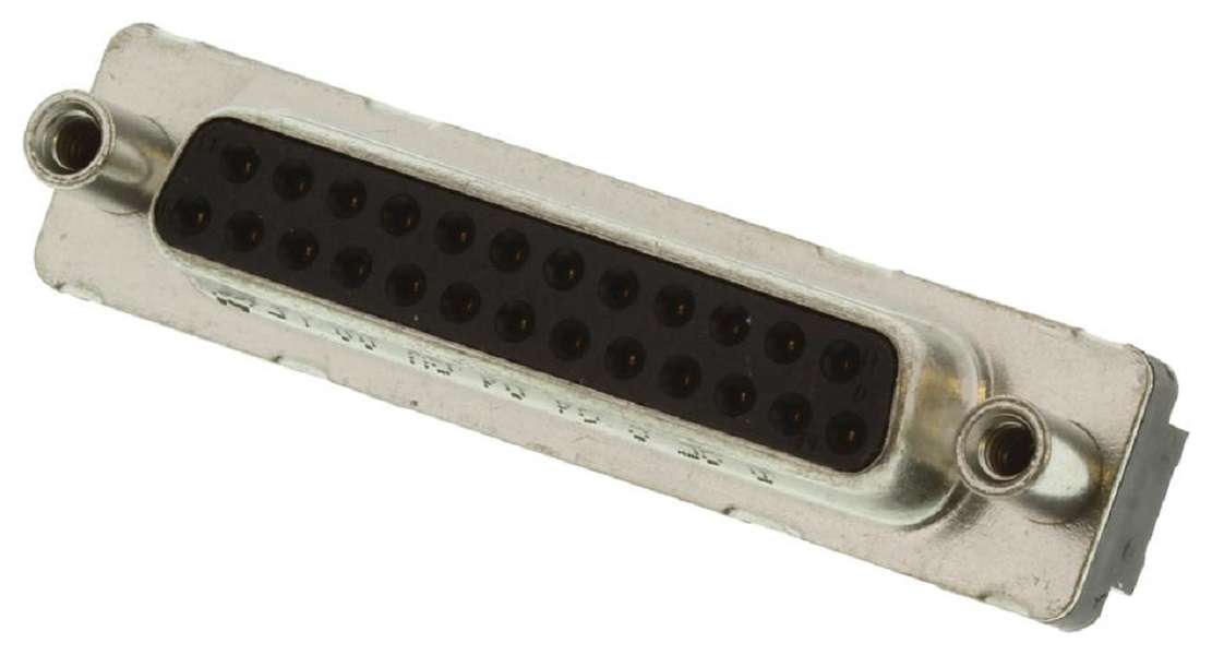 Amphenol (D25S24A4GV00LF) D Sub Connector, DB25, Standard, Receptacle,