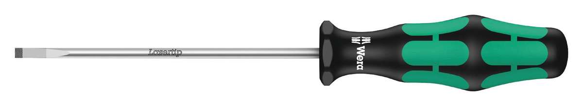 Wera (110007) Screwdriver, Slotted, 125 mm Blade, 5.5 mm Tip