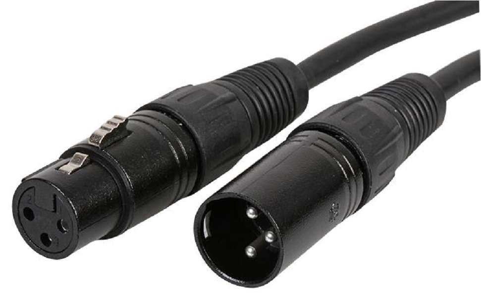 Multicomp Pro (FL-01-10) XLR Plug, 3 Way, XLR Socket, 3 Way, 33 ft, 10 m