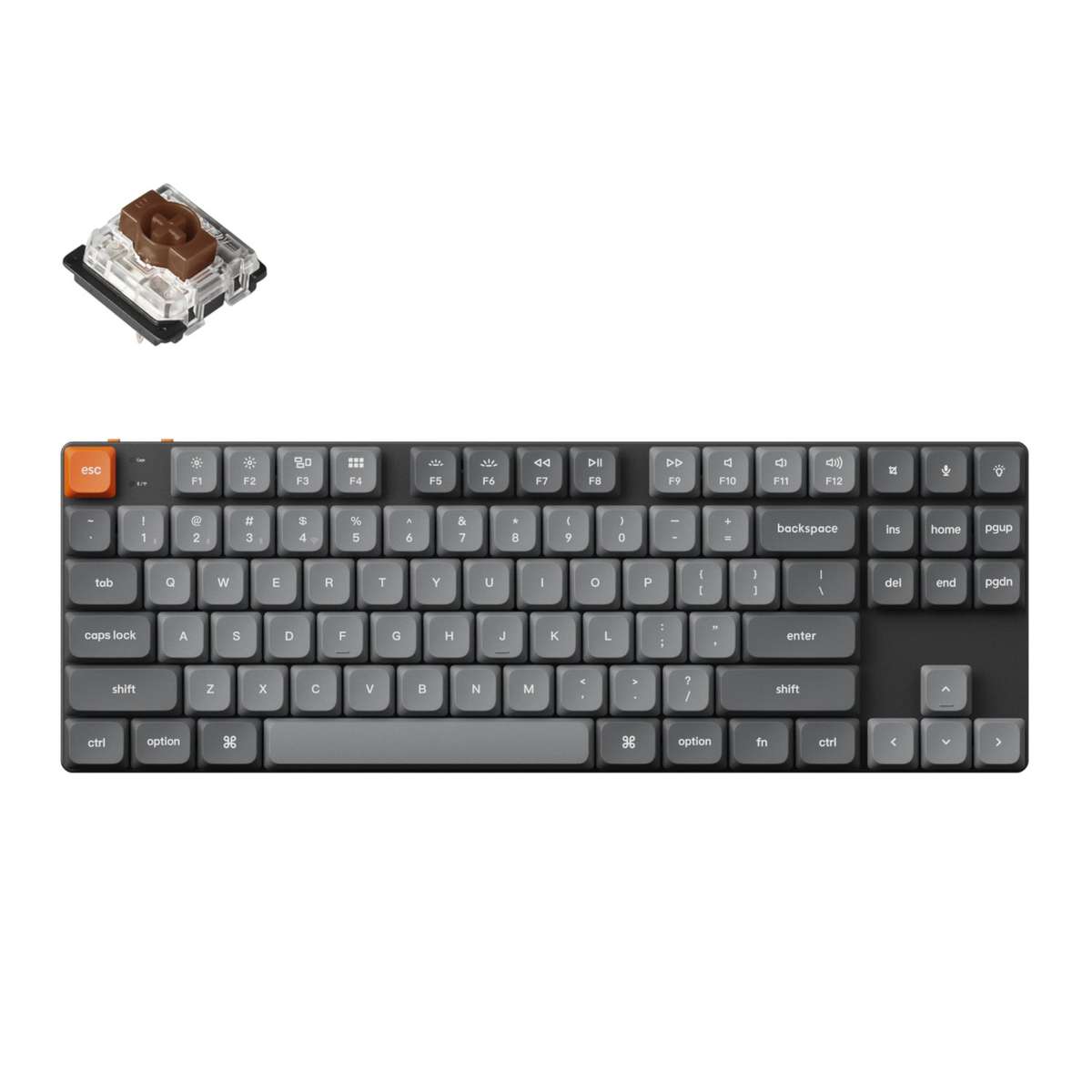 Keychron K1 Max QMK/VIA 80% Wireless Custom Mechanical Keyboard | RED Switches