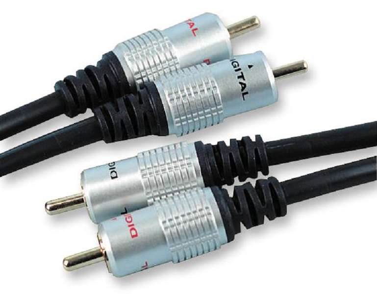 Pro Signal(JR9502/10M) Phono (RCA) Plug, x 2, 10m, Black