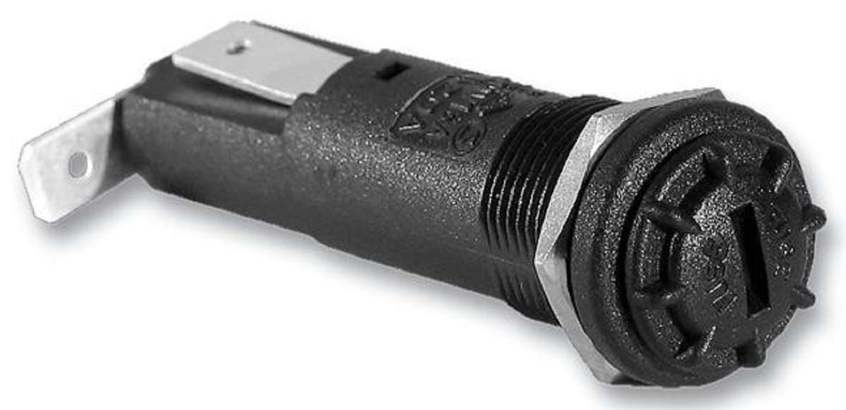 Bulgin Limited (FX0419) Fuseholder, Panel Mount, 250V, 16A, 6.3 x 32mm