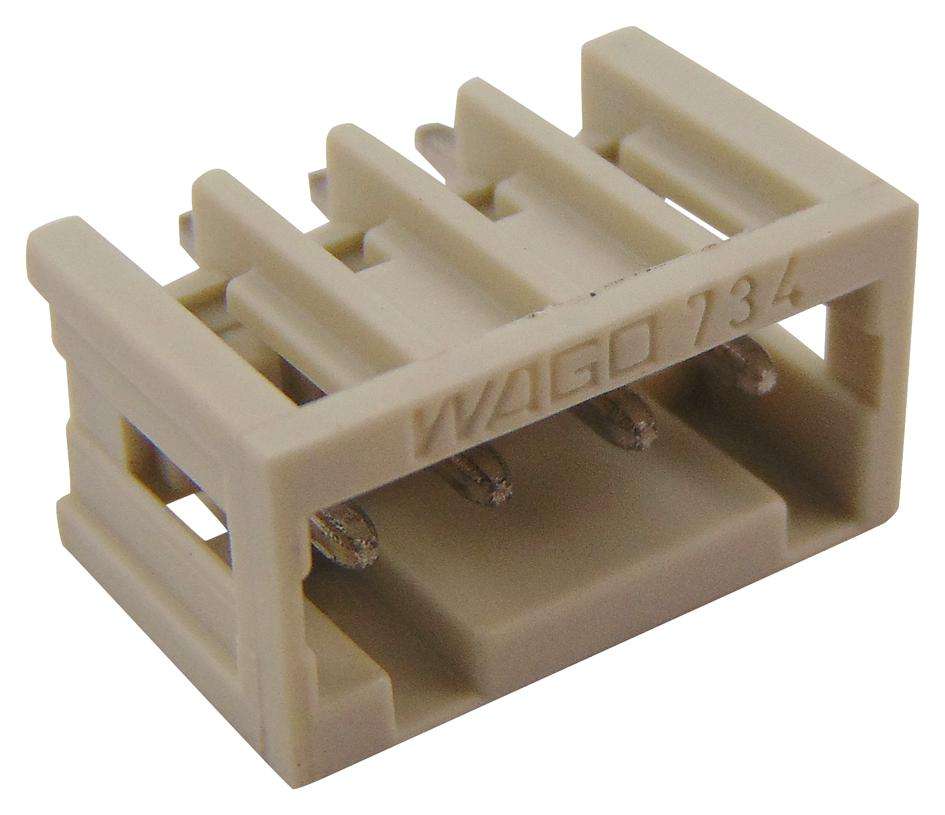 Wago (734-134) Terminal Block, Header, 3.5 mm, 4 Ways