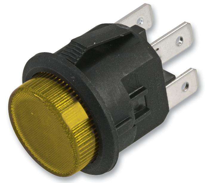 Multicomp Pro (MCLC210-7-K-Y-ET-2B) Pushbutton Switch, Latching, 20.5 mm