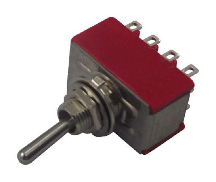 Multicomp Pro (1M41T1B5M1QE) Toggle Switch, On-On, 4PDT, Non Illuminated