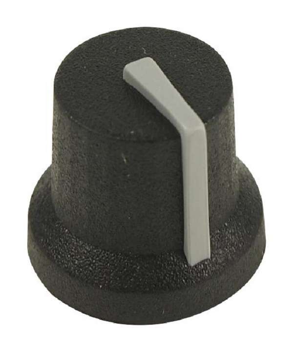 Multicomp Pro (MC170844CR) Knob, Splined Shaft, 6 mm, Rubber