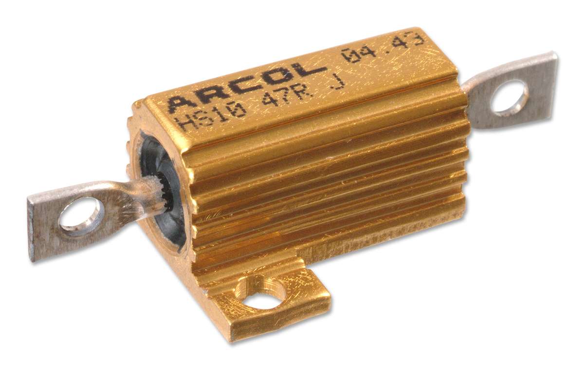 Arcol (HS10 2R2 J) Resistor, Axial Leaded, 2.2 ohm, 10 W, ± 5%, 160 V