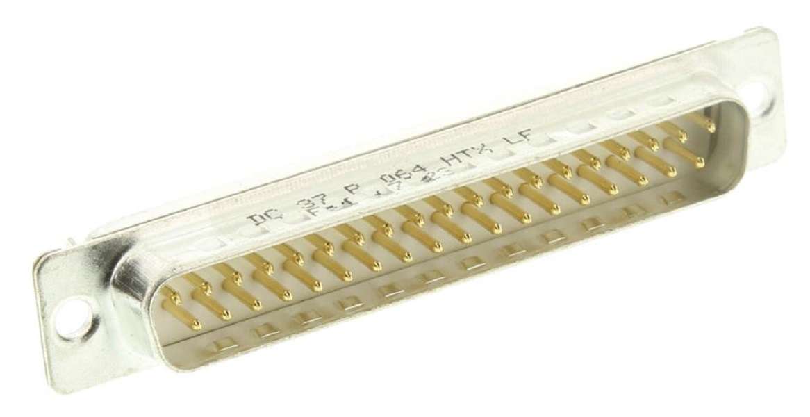 Amphenol (DC37P064HTXLF) D Sub Connector, Plug, FCI D, 37 Contacts