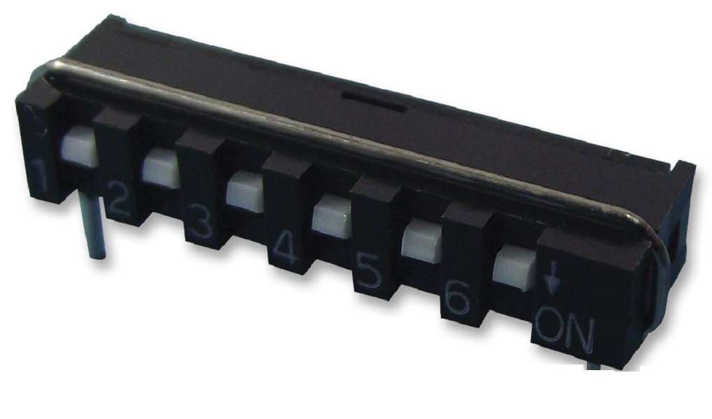 Multicomp Pro (SIP-06A) DIP / SIP Switch, SPST, 5 VDC, 10 mA