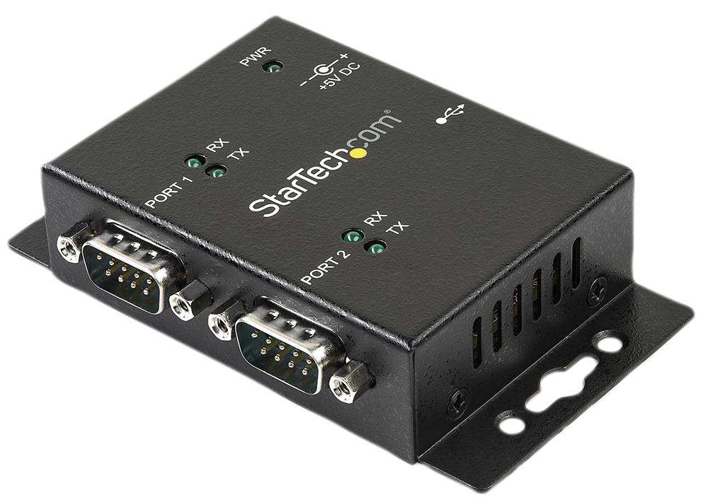 Startech (ICUSB2322I) Hub, USB to Serial, 2 Ports, Bus Powered
