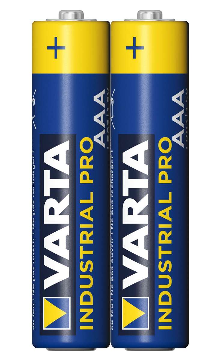 Varta ( 4003211302) Battery, 1.5 V, AAA, Alkaline, 1.25 Ah, 10.5 mm