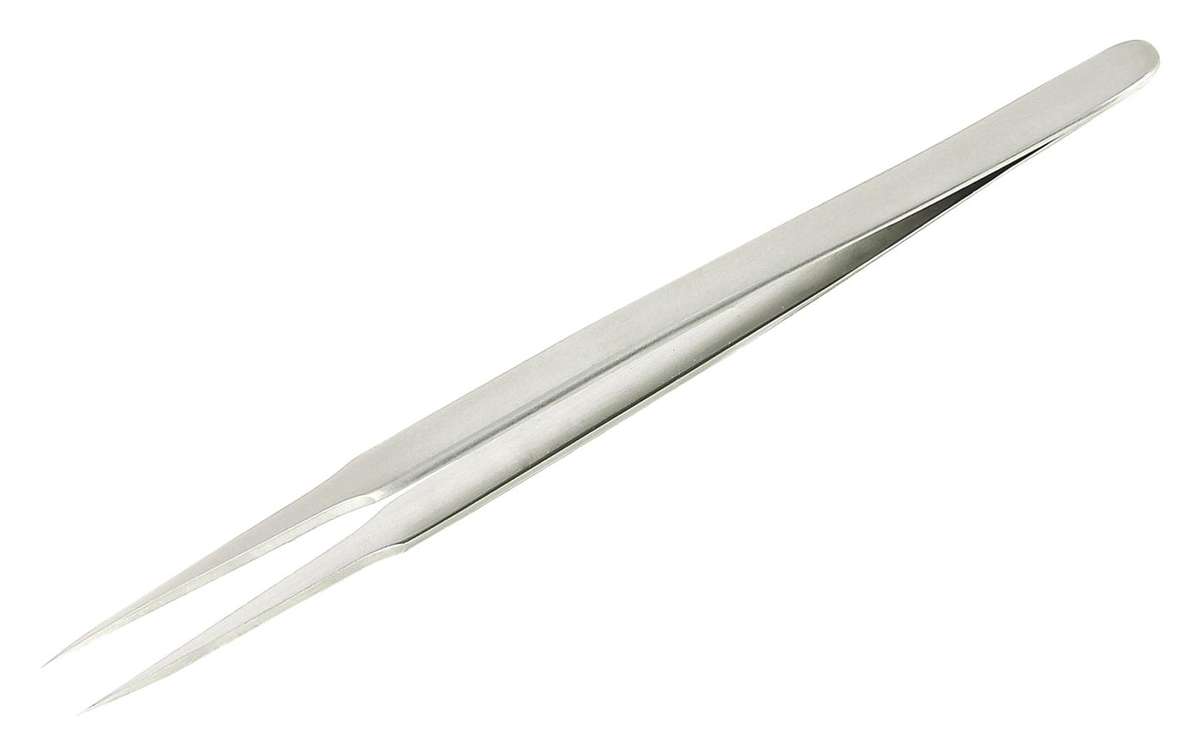 Multicomp (D00336) Tweezer, Type 02 SA, Flat, 120 mm, Stainless Steel Body