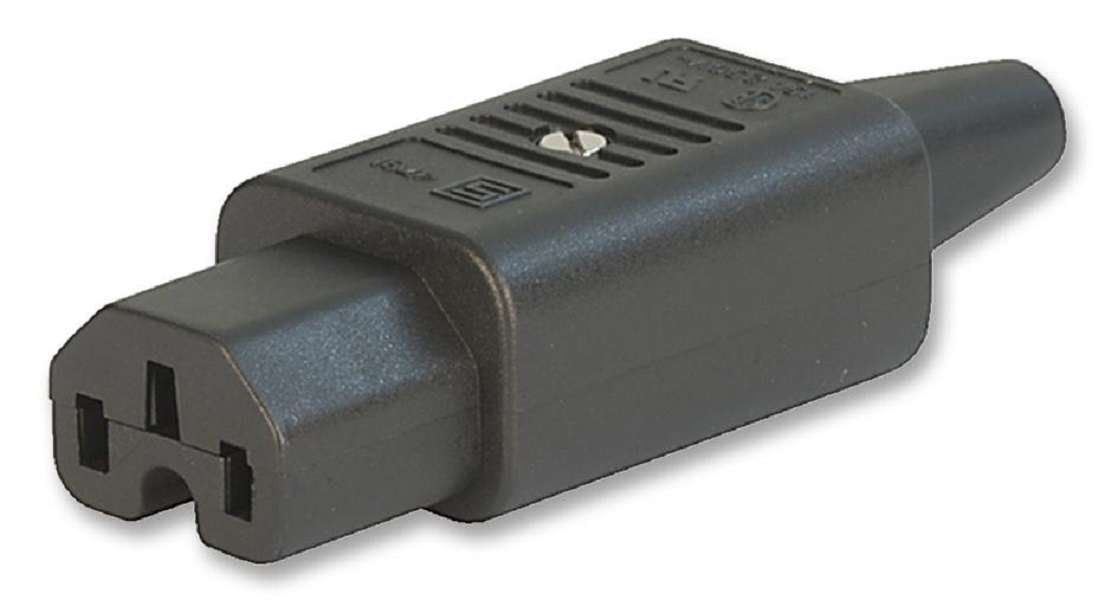 Schurter (4781.0100) IEC Power Connector, IEC C15 Socket, 15 A, 250 VAC
