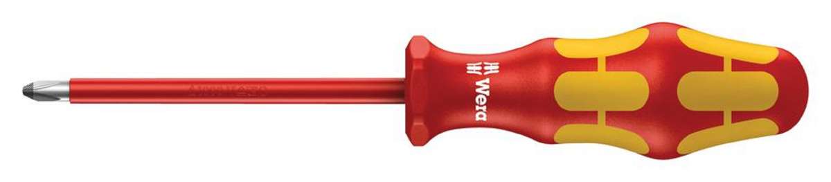 Wera (165 I PZ2 VDE) PZ2 x 100mm Kraftform Plus VDE Insulated Screwdriver