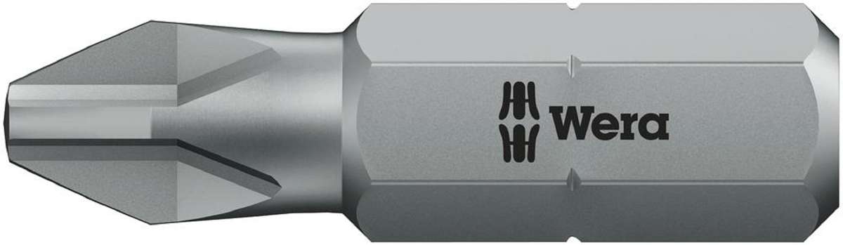 Wera (05072070001) Hex Driver Bit, Phillips, PH1 Bit, 25 mm Overall