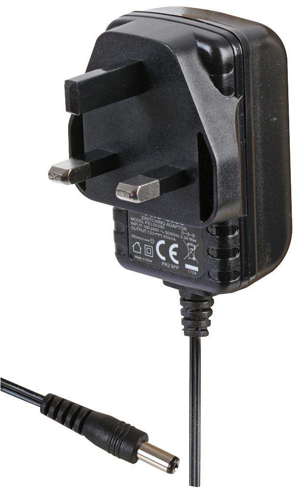 Pro Elec (PEL00395) AC/DC Power Supply, ITE, 1 Output, 6 W, 12 V, 500 mA