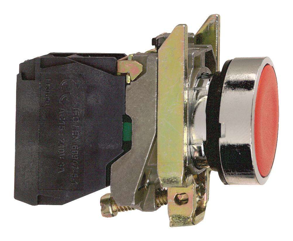 Schneider Electric (XB4BA42) Industrial Pushbutton Switch, 22.5 mm