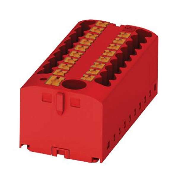 Phoenix Contact (PTFIX 6/6X2,5 RD) Panel Mount Barrier Terminal Block, 24 A