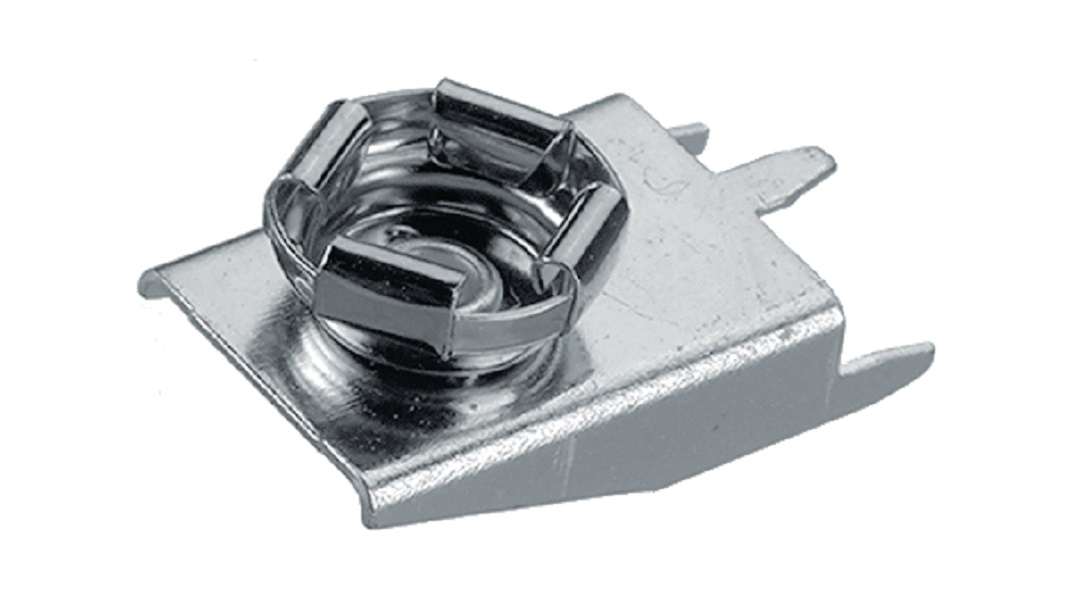 Keystone (594) Battery Contact, PP3 (9V), PCB Pins, Steel, Nickel Plated