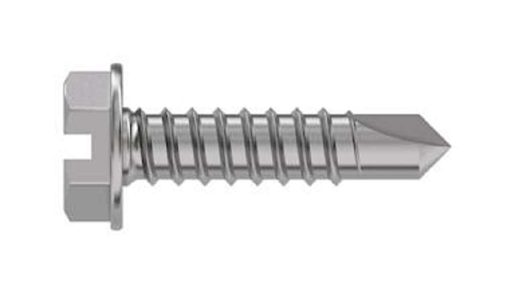 TR Fastenings (4.8 X 13 WFSTDX Z100 DIN7504) Hex Head Slotted Screws