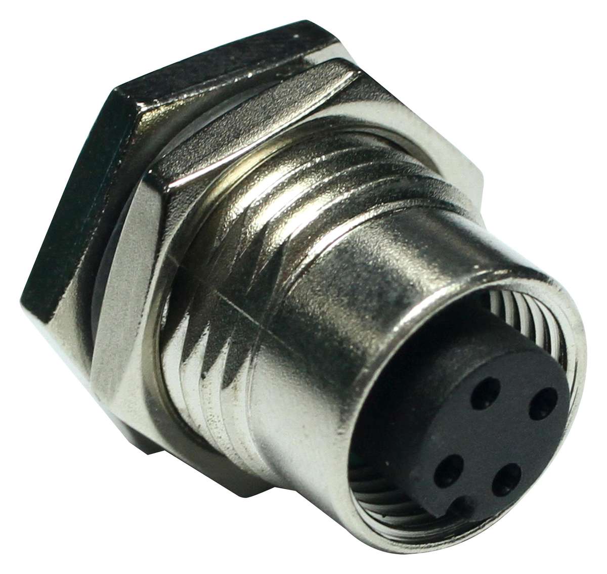 Amphenol (M12A-05PFFS-SF8001) Sensor Connector, 5 Pole, M12, Receptacle