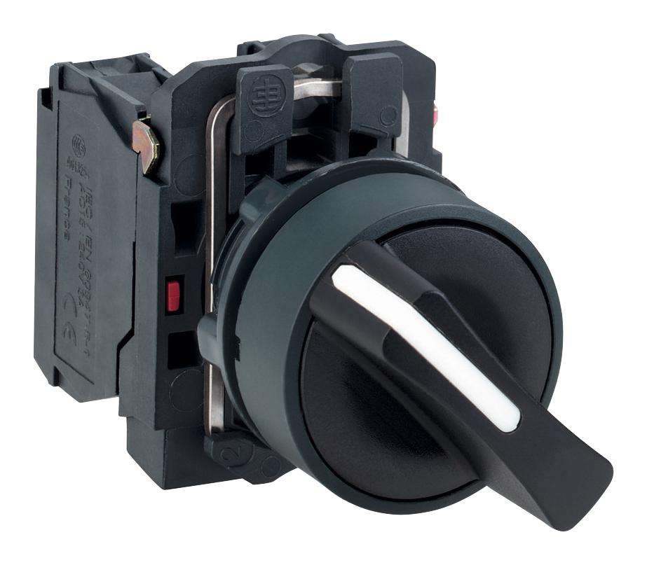 Schneider Electric (XB5AD21) Selector Switch, 2 Position, 120 V, 6 A