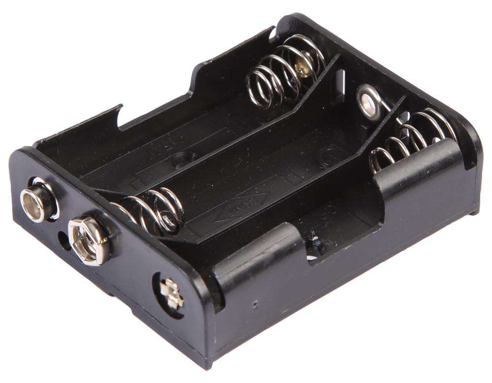 Multicomp Pro (MP000314) Battery Holder, Flat, Snap, 3 x AA