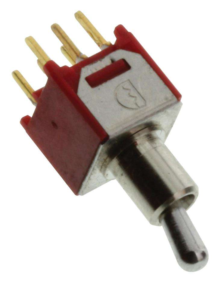 Multicomp Pro (2MD1T2B2M2RE) Toggle Switch, On-On, DPDT, Non Illuminated