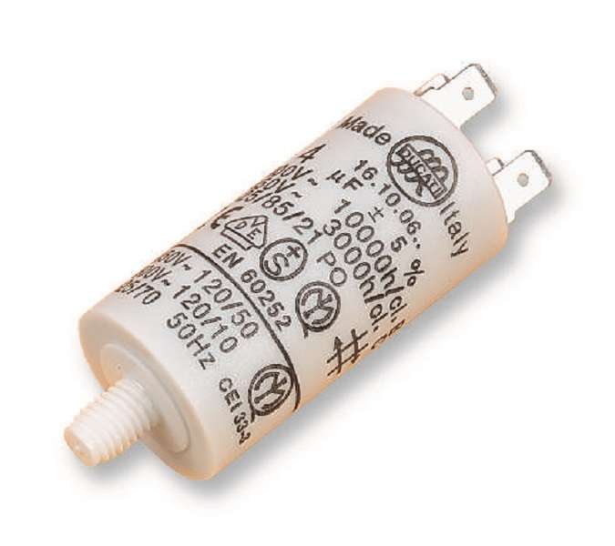 Ducati (4.16.10.09.64) Motor Run Capacitor, Metallized PP, Can, 6 µF