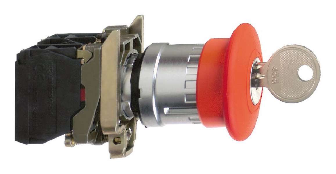 Schneider Electric (XB4BS9445) Emergency Stop Switch, SPST-NO, 6 A, 120 V