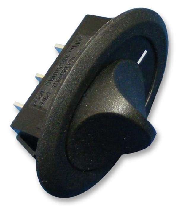 Multicomp Pro (R13-608C1-02-BB-5A) Slide Switch, SPDT, Off-On, Panel Mount