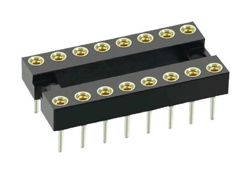Harwin (D2828-42) IC & Component Socket, 28 Contacts, DIP Socket, 2.54 mm