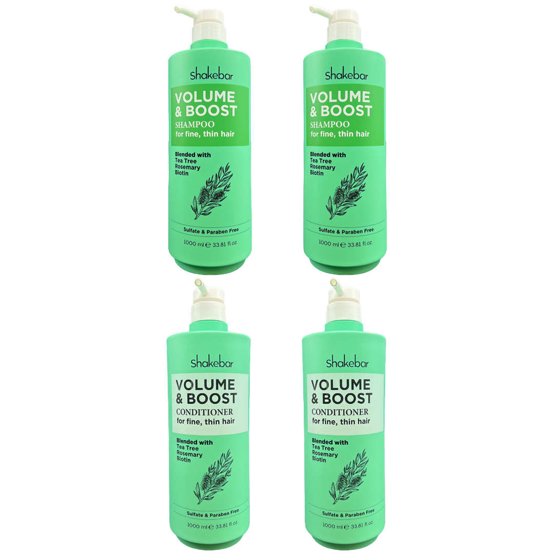Shakebar Volume & Boost 1l Shampoo & Conditioner (2 sets)