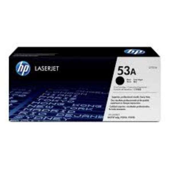 HP 53A Black Original LaserJet Toner Cartridge,3,000 pages