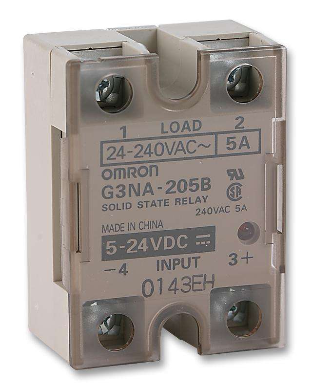 Omron (G3NA-205B-UTU DC5-24) Solid State Relay, SPST-NO, 5 A, 264 VAC