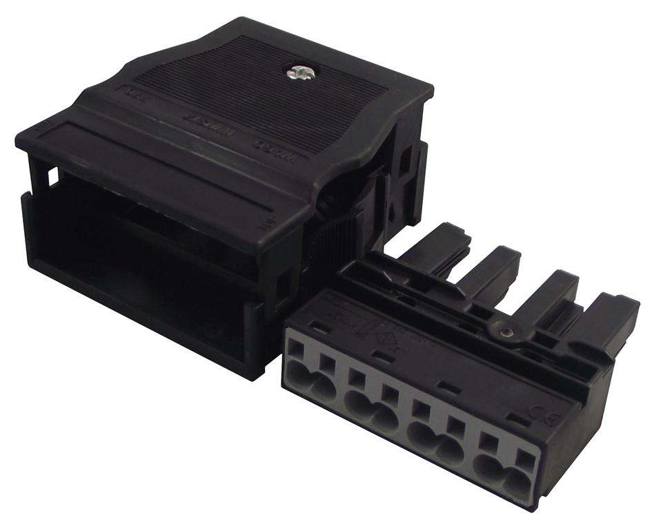 Wago (770-104) Rectangular Connector, 4 Contacts, Receptacle, Clamp, 1 Row
