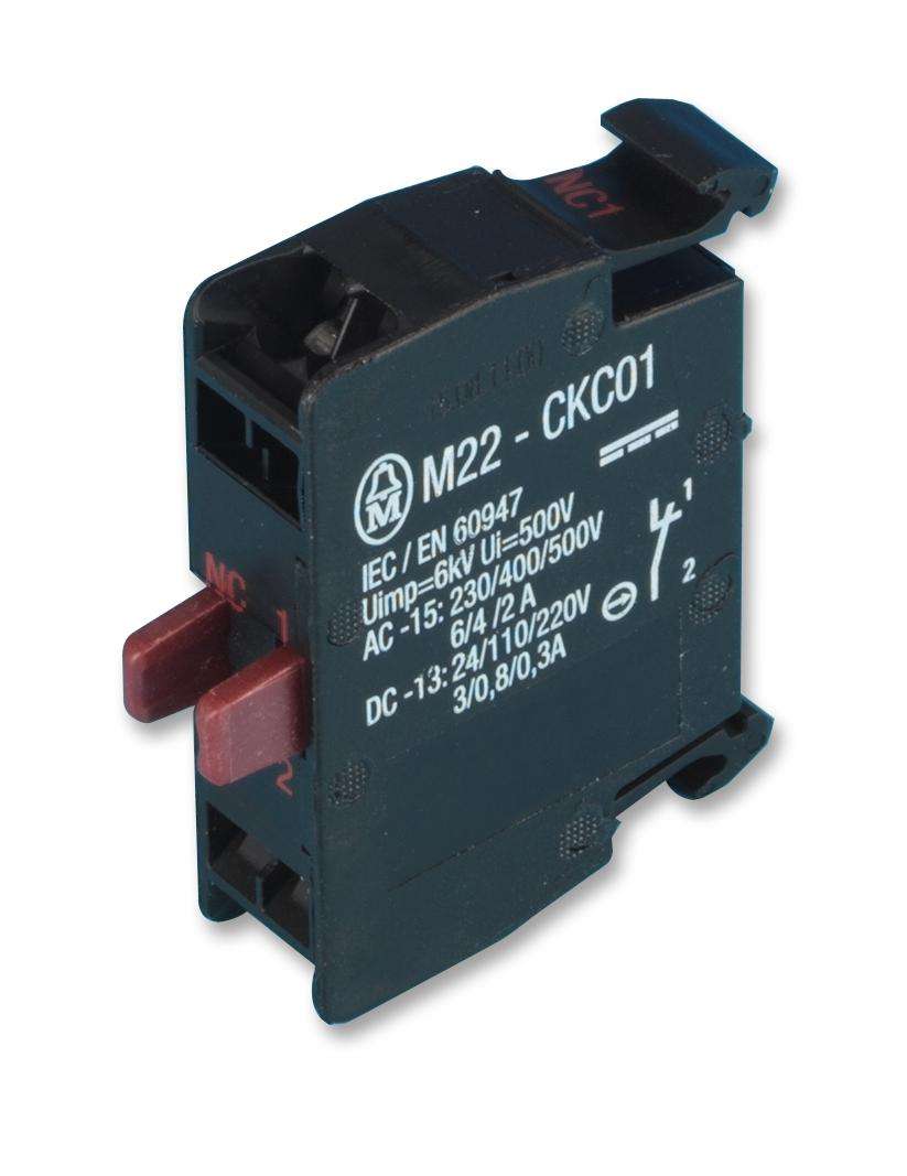 Eaton (M22-CKC01) Contact Block, Rear, 1NC, 6 A, 500 V