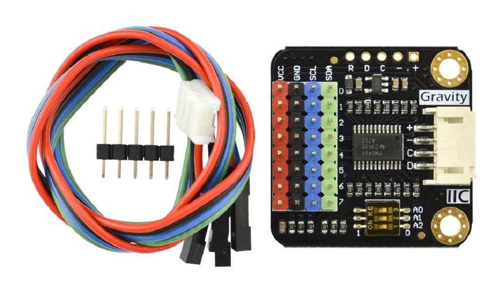DFRobot (DFR0576) Multiplexer Board, Digital, 1-to-8, I2C, Gravity