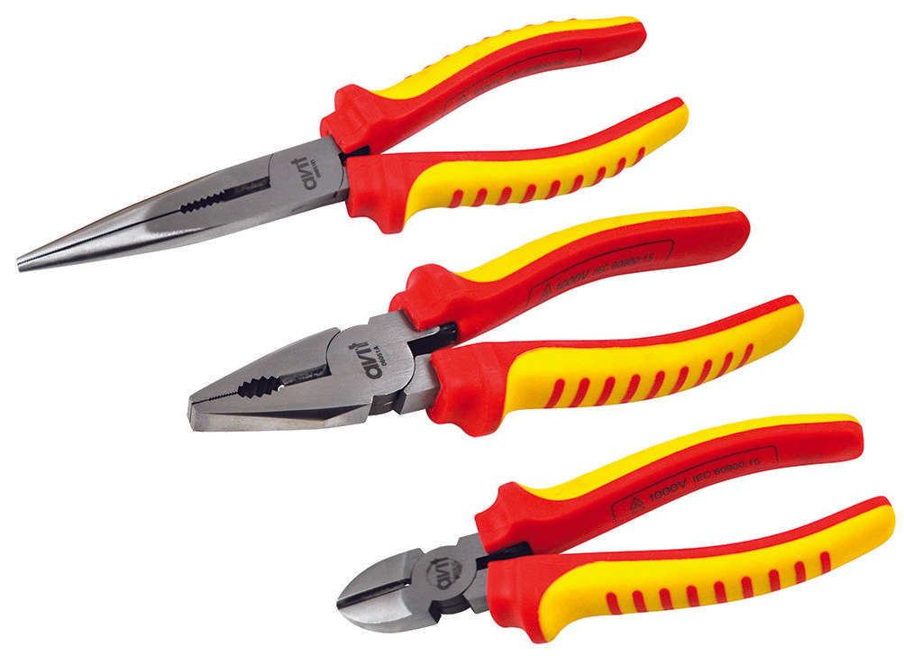 Avit (AV06051) Plier Set, Insulated, 3 Piece