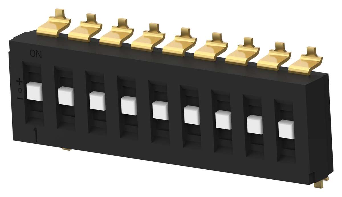 Alcoswitch (TDS09SGRSTR04) DIP / SIP Switch, SP3T, 24 V, 25 mA