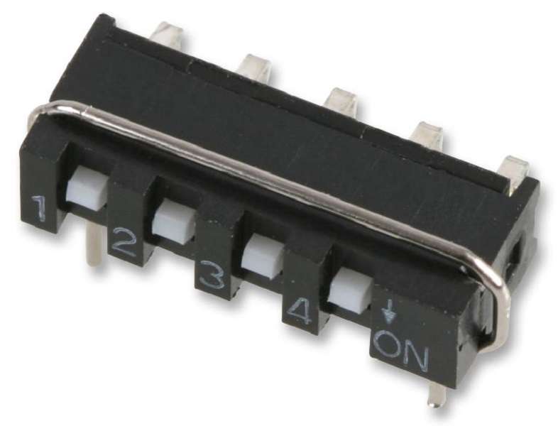 Multicomp Pro (SIP-04A) DIP / SIP Switch, SPST, 5 VDC, 10 mA