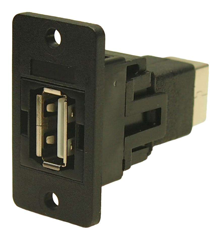 Cliff Electronic (CP30609NX1) USB Adapter, USB 2.0, Slim FeedThrough