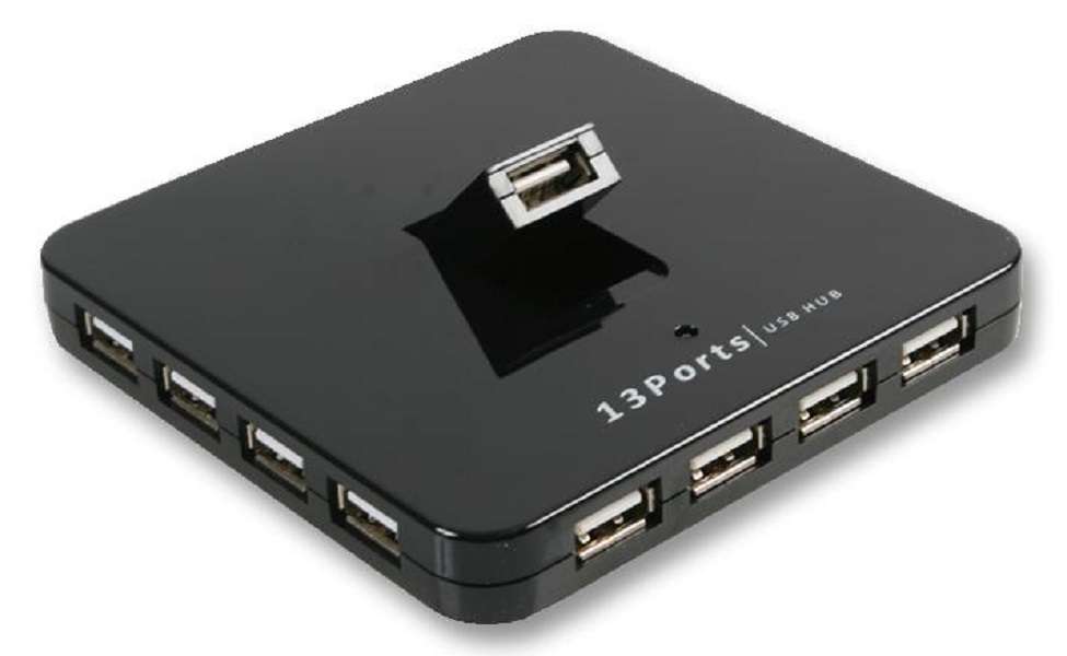 Pro Signal (PSG90293) 13 Port USB 2.0 Hub with UK Plug