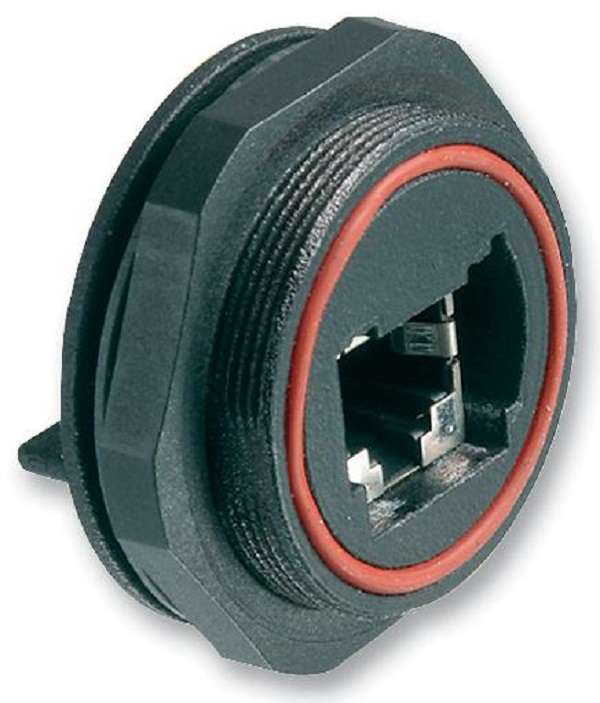 Bulgin Limited (PX0839/PC) Modular Connector, RJ45 Jack, 1 x 1 (Port)